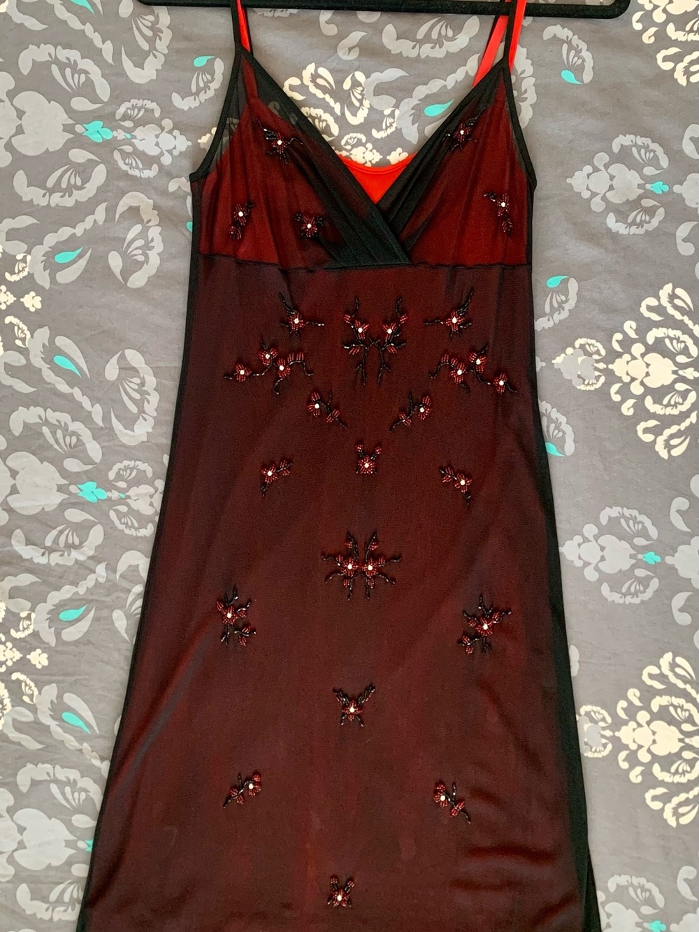 Archival Vintage Vivienne Tam Hand-beaded Mesh Mini Dress